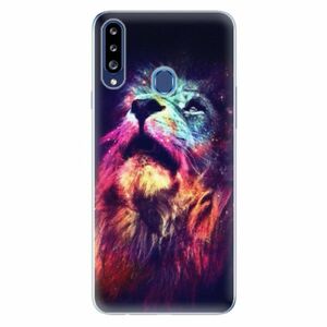 Odolné silikonové pouzdro iSaprio - Lion in Colors - Samsung Galaxy A20s obraz