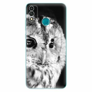 Odolné silikonové pouzdro iSaprio - BW Owl - Honor 9X Lite obraz