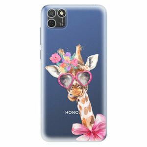 Odolné silikonové pouzdro iSaprio - Lady Giraffe - Honor 9S obraz