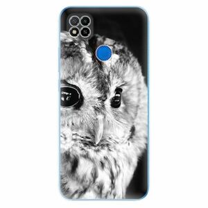 Odolné silikonové pouzdro iSaprio - BW Owl - Xiaomi Redmi 9C obraz