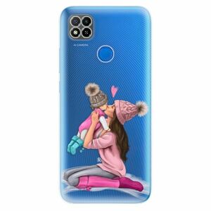 Odolné silikonové pouzdro iSaprio - Kissing Mom - Brunette and Girl - Xiaomi Redmi 9C obraz