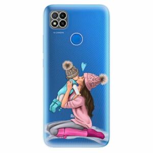 Odolné silikonové pouzdro iSaprio - Kissing Mom - Brunette and Boy - Xiaomi Redmi 9C obraz