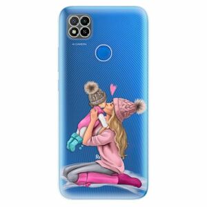 Odolné silikonové pouzdro iSaprio - Kissing Mom - Blond and Girl - Xiaomi Redmi 9C obraz