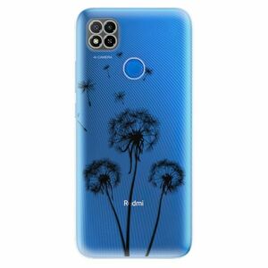 Odolné silikonové pouzdro iSaprio - Three Dandelions - black - Xiaomi Redmi 9C obraz