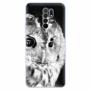 Odolné silikonové pouzdro iSaprio - BW Owl - Xiaomi Redmi 9 obraz