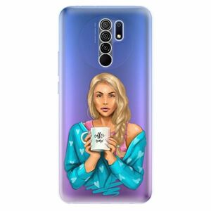 Odolné silikonové pouzdro iSaprio - Coffe Now - Blond - Xiaomi Redmi 9 obraz