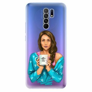 Odolné silikonové pouzdro iSaprio - Coffe Now - Brunette - Xiaomi Redmi 9 obraz