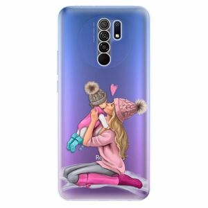 Odolné silikonové pouzdro iSaprio - Kissing Mom - Blond and Girl - Xiaomi Redmi 9 obraz