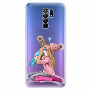 Odolné silikonové pouzdro iSaprio - Kissing Mom - Blond and Boy - Xiaomi Redmi 9 obraz