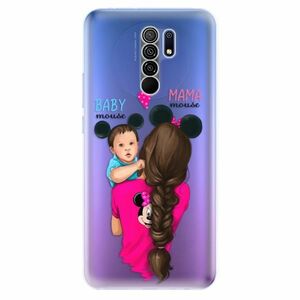 Odolné silikonové pouzdro iSaprio - Mama Mouse Brunette and Boy - Xiaomi Redmi 9 obraz