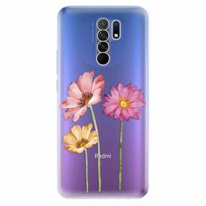 Odolné silikonové pouzdro iSaprio - Three Flowers - Xiaomi Redmi 9 obraz