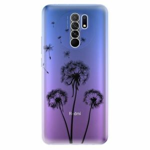 Odolné silikonové pouzdro iSaprio - Three Dandelions - black - Xiaomi Redmi 9 obraz