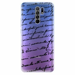 Odolné silikonové pouzdro iSaprio - Handwriting 01 - black - Xiaomi Redmi 9 obraz