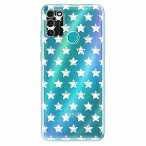 Odolné silikonové pouzdro iSaprio - Stars Pattern - white - Honor 9A obraz