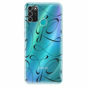 Odolné silikonové pouzdro iSaprio - Fancy - black - Honor 9A obraz