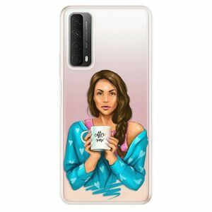 Odolné silikonové pouzdro iSaprio - Coffe Now - Brunette - Huawei P Smart 2021 obraz