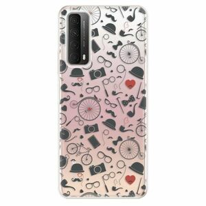 Odolné silikonové pouzdro iSaprio - Vintage Pattern 01 - black - Huawei P Smart 2021 obraz