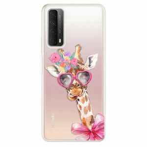 Odolné silikonové pouzdro iSaprio - Lady Giraffe - Huawei P Smart 2021 obraz