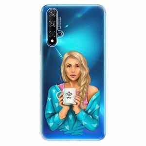 Odolné silikonové pouzdro iSaprio - Coffe Now - Blond - Huawei Nova 5T obraz