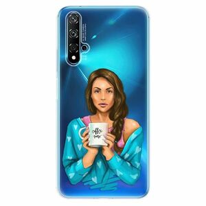 Odolné silikonové pouzdro iSaprio - Coffe Now - Brunette - Huawei Nova 5T obraz