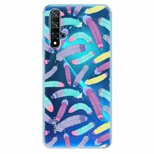 Odolné silikonové pouzdro iSaprio - Feather Pattern 01 - Huawei Nova 5T obraz