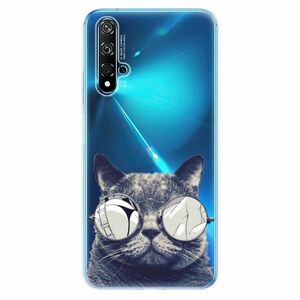 Odolné silikonové pouzdro iSaprio - Crazy Cat 01 - Huawei Nova 5T obraz