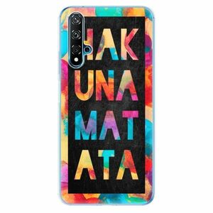 Odolné silikonové pouzdro iSaprio - Hakuna Matata 01 - Huawei Nova 5T obraz