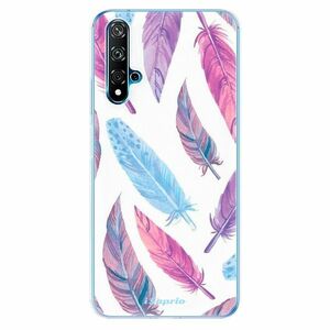 Odolné silikonové pouzdro iSaprio - Feather Pattern 10 - Huawei Nova 5T obraz