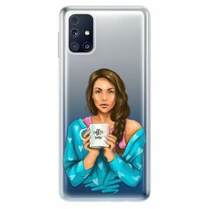 Odolné silikonové pouzdro iSaprio - Coffe Now - Brunette - Samsung Galaxy M31s obraz