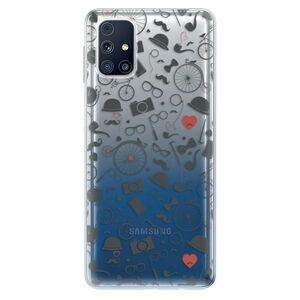 Odolné silikonové pouzdro iSaprio - Vintage Pattern 01 - black - Samsung Galaxy M31s obraz