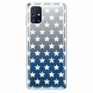 Odolné silikonové pouzdro iSaprio - Stars Pattern - white - Samsung Galaxy M31s obraz