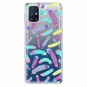 Odolné silikonové pouzdro iSaprio - Feather Pattern 01 - Samsung Galaxy M31s obraz