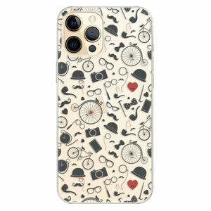 Odolné silikonové pouzdro iSaprio - Vintage Pattern 01 - black - iPhone 12 Pro Max obraz