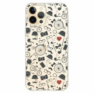 Odolné silikonové pouzdro iSaprio - Vintage Pattern 01 - black - iPhone 12 Pro obraz