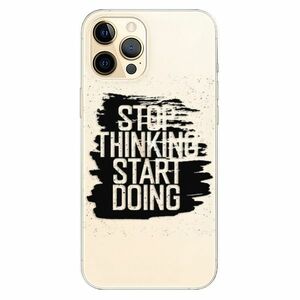 Odolné silikonové pouzdro iSaprio - Start Doing - black - iPhone 12 Pro obraz