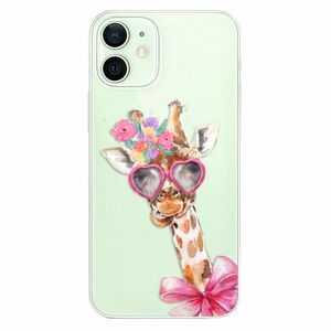 Odolné silikonové pouzdro iSaprio - Lady Giraffe - iPhone 12 obraz