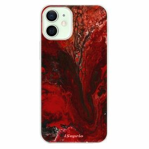 Odolné silikonové pouzdro iSaprio - RedMarble 17 - iPhone 12 obraz