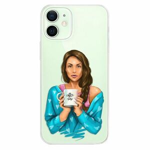 Odolné silikonové pouzdro iSaprio - Coffe Now - Brunette - iPhone 12 mini obraz