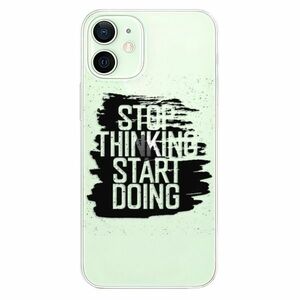 Odolné silikonové pouzdro iSaprio - Start Doing - black - iPhone 12 mini obraz