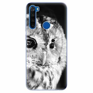 Odolné silikonové pouzdro iSaprio - BW Owl - Xiaomi Redmi Note 8T obraz