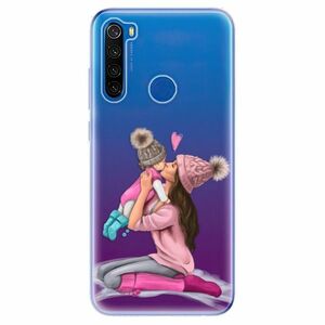 Odolné silikonové pouzdro iSaprio - Kissing Mom - Brunette and Girl - Xiaomi Redmi Note 8T obraz