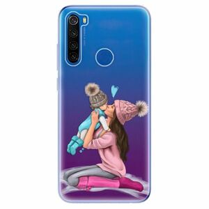 Odolné silikonové pouzdro iSaprio - Kissing Mom - Brunette and Boy - Xiaomi Redmi Note 8T obraz