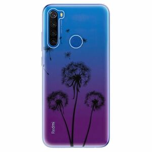 Odolné silikonové pouzdro iSaprio - Three Dandelions - black - Xiaomi Redmi Note 8T obraz