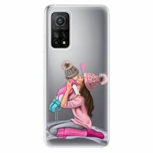 Odolné silikonové pouzdro iSaprio - Kissing Mom - Brunette and Girl - Xiaomi Mi 10T / Mi 10T Pro obraz