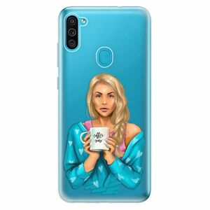 Odolné silikonové pouzdro iSaprio - Coffe Now - Blond - Samsung Galaxy M11 obraz