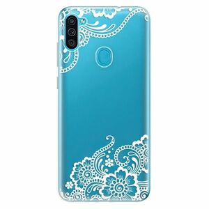 Odolné silikonové pouzdro iSaprio - White Lace 02 - Samsung Galaxy M11 obraz