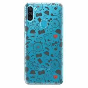 Odolné silikonové pouzdro iSaprio - Vintage Pattern 01 - black - Samsung Galaxy M11 obraz