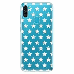 Odolné silikonové pouzdro iSaprio - Stars Pattern - white - Samsung Galaxy M11 obraz