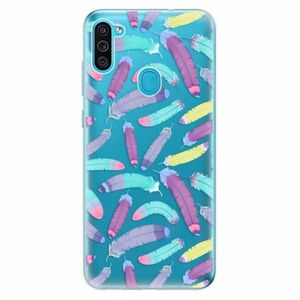 Odolné silikonové pouzdro iSaprio - Feather Pattern 01 - Samsung Galaxy M11 obraz