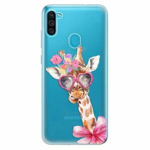 Odolné silikonové pouzdro iSaprio - Lady Giraffe - Samsung Galaxy M11 obraz